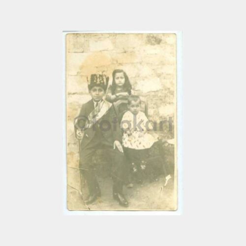 1930 Sünnet Çocuğu ve Kardeşleri Fotoğraf
