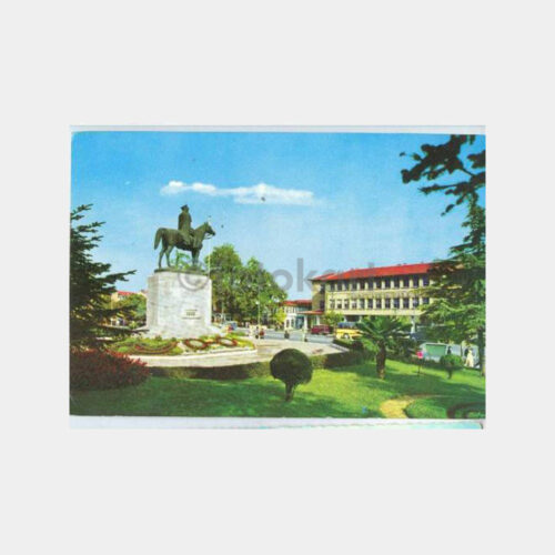 1966 Bursa Cumhuriyet Meydanı Görünüş Kartpostal
