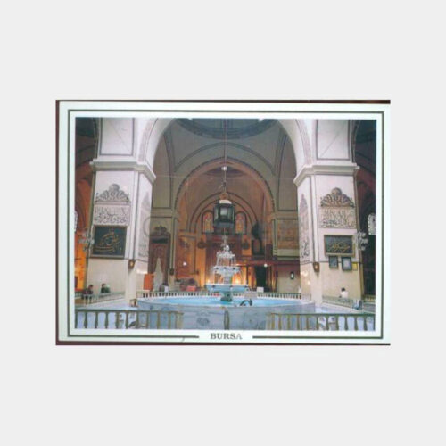 1980 Bursa Ulucami İçinden Görünüş Kartpostal