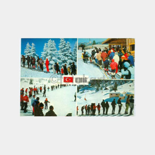 1970 Bursa Uludağ 4 Görünüş Kartpostal