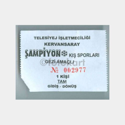 Bursa Uludağ -Koleksiyon- Telesiyej Bileti