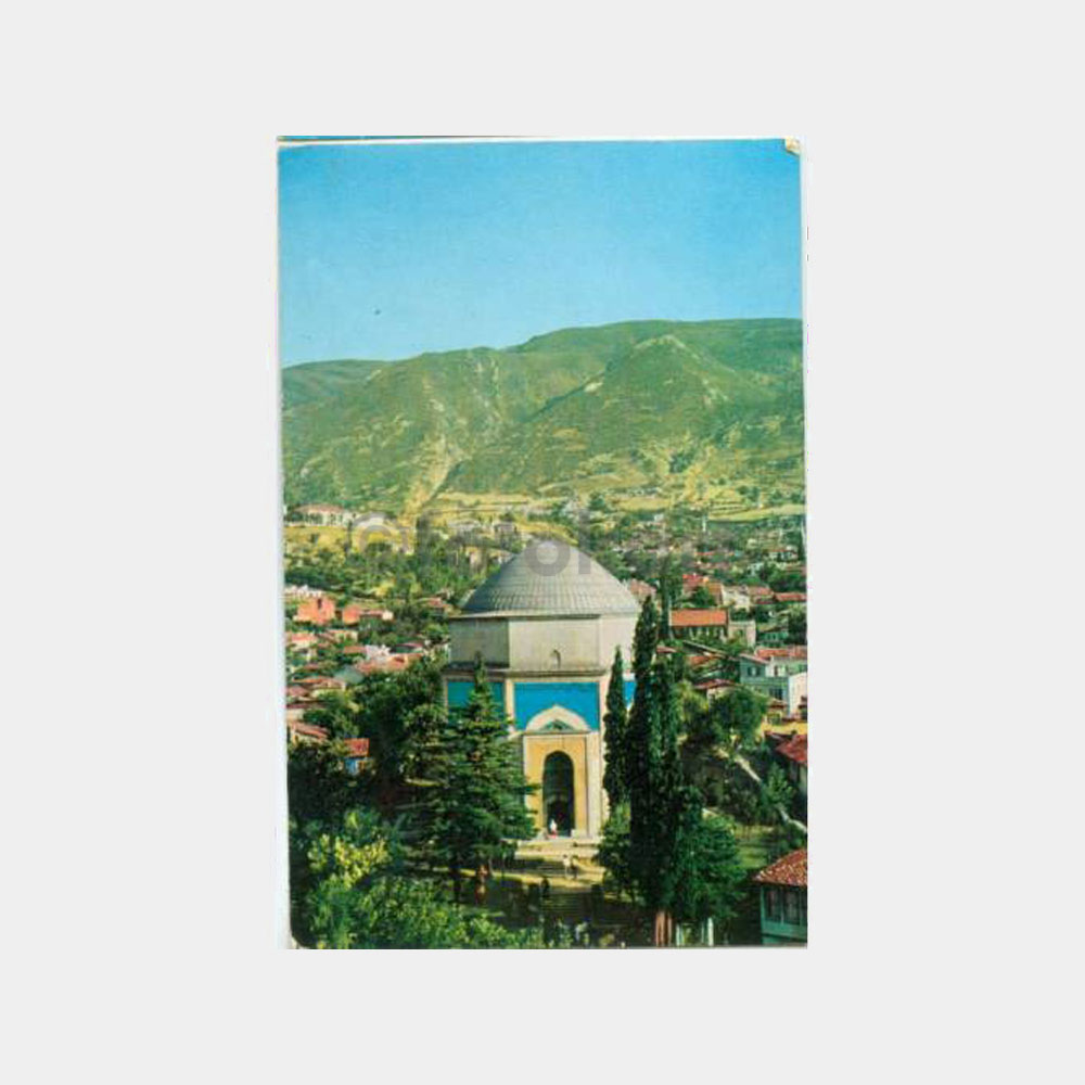 1968 Bursa Yeşil Türbe Görünüş Kartpostal