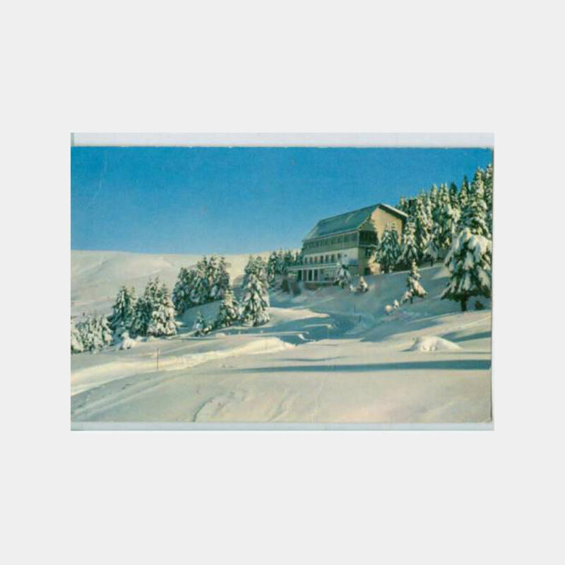 1968 Bursa Uludağ Kayak Evi Görünüş Kartpostal