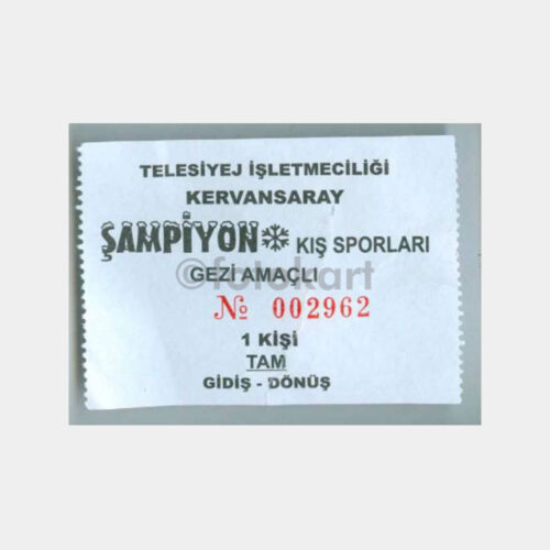 Bursa Uludağ -Koleksiyon- Telesiyej Bileti