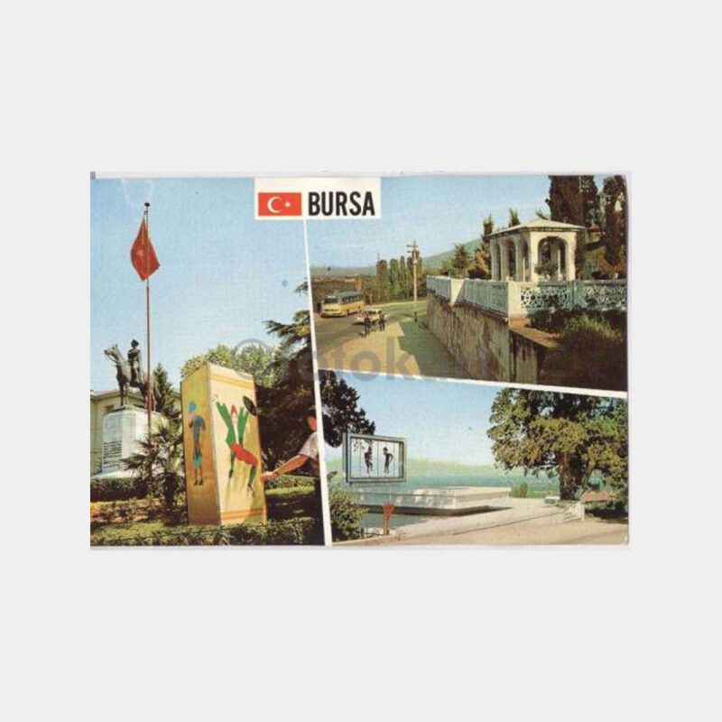 Bursa Süleyman Çelebi Karagöz Konulu Kartpostal