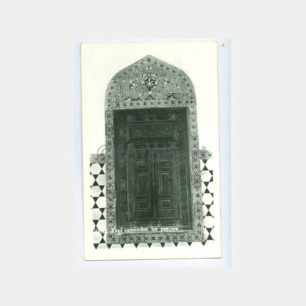 1950 Bursa Yeşil Camii Penceresi Görünüş Kartpostal