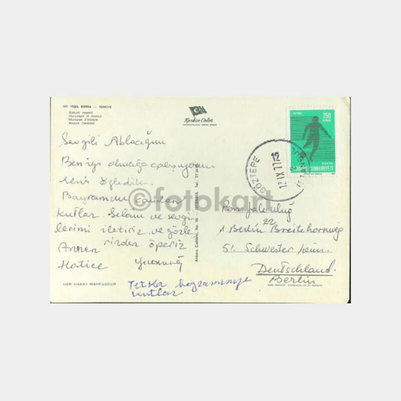 Bursa Hükümet Meydanı Görünüş Kartpostal - Görsel 2