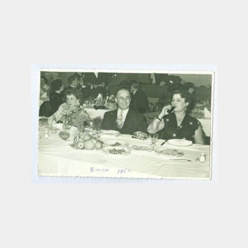 1954 Bursa Yemekli Toplantı Görünüş 2 Adet Fotoğraf