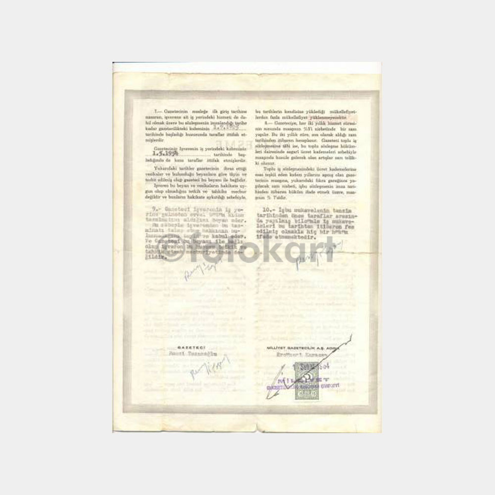 1960 Gazeteciler Cemiyeti - Atatürk Karton Tablosu - Görsel 3