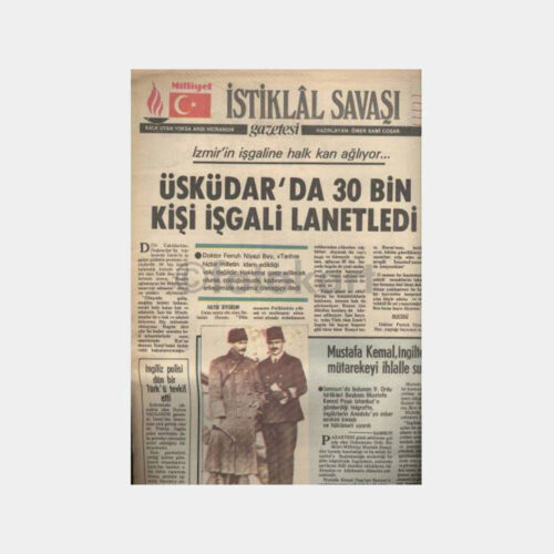 Milliyet - İstiklal Savaşı Gazetesi 21.05.1919