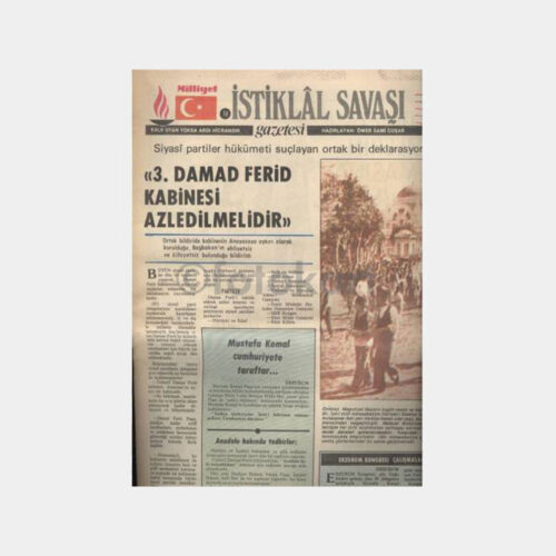 Milliyet - İstiklal Savaşı Gazetesi 23.07.1919