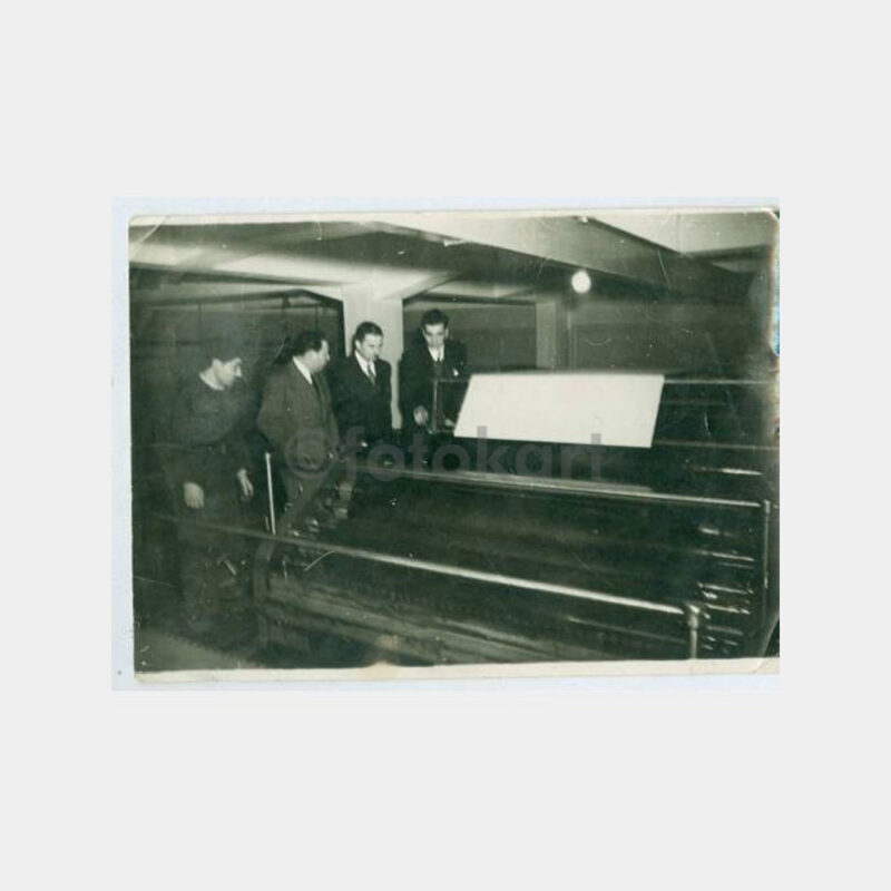 1949 Yeni İstanbul Gazetesi Matbaası Makine Fotoğraf