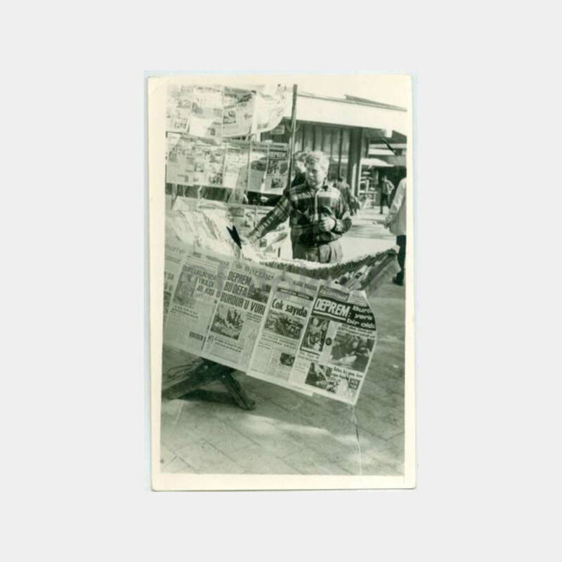 1969 İskele Gazete Bayi - Burdur Depremi Fotoğraf