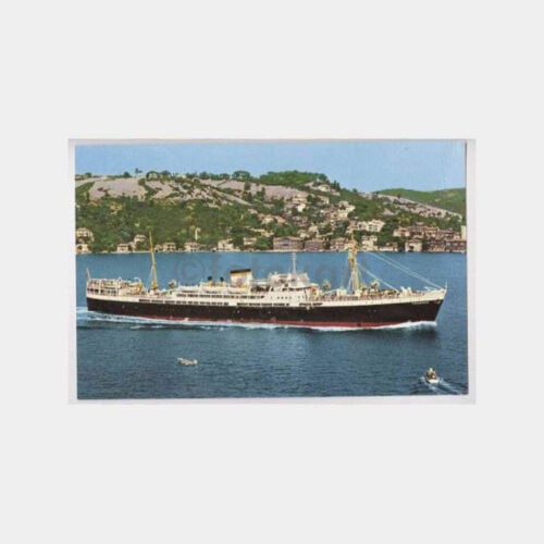 Trabzon Vapuru Boğaziçinden Geçerken Kartpostal