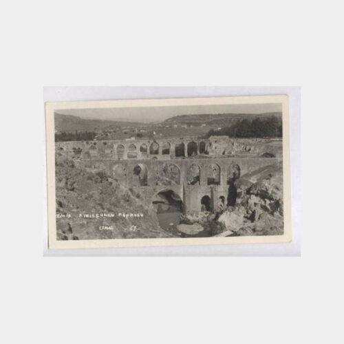 1930 İzmir Kızılçullu Bendleri Görünüş Kartpostal