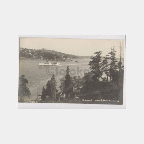 1930 Boğaziçi Emirgan Sırtları Görünüş Kartpostal