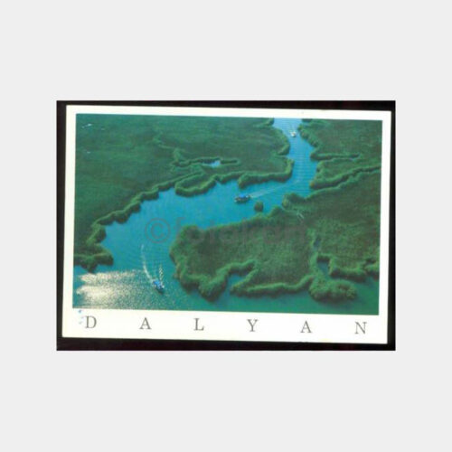 Dalyan Kanalı Havadan Görünüş Kartpostal