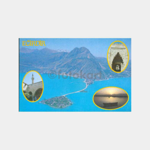 1970 Eğirdir Gölü Görünüş Kartpostal