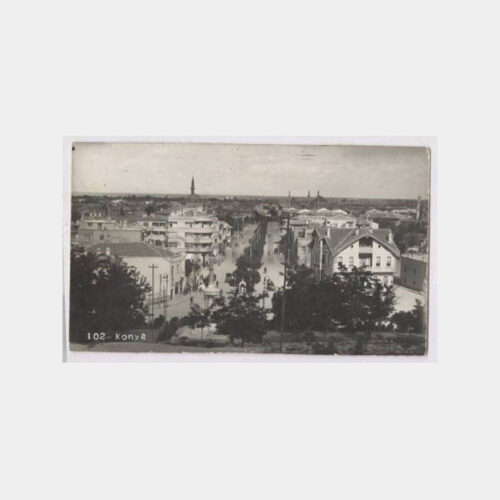 1940 Konya Genel Görünüş Nadir Fotokart