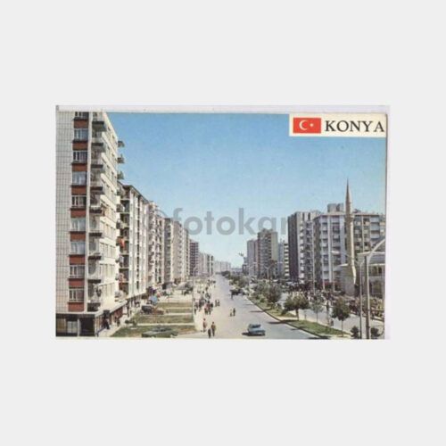 Konya Nalçacı Caddesi Görünüş Kartpostal