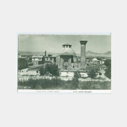 1940 Konya İnce Minare -Ekrem Karayel Baskı- Kartpostal