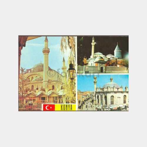 1980 Konya 3 Değişik Görünüş Kartpostal