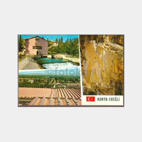 1970 Konya Ereğli 3 Görünüş Kartpostal