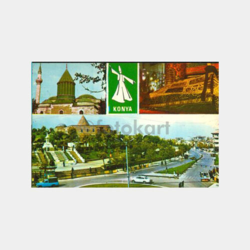 1975 Konya Muhtelif Görünüş Kartpostal