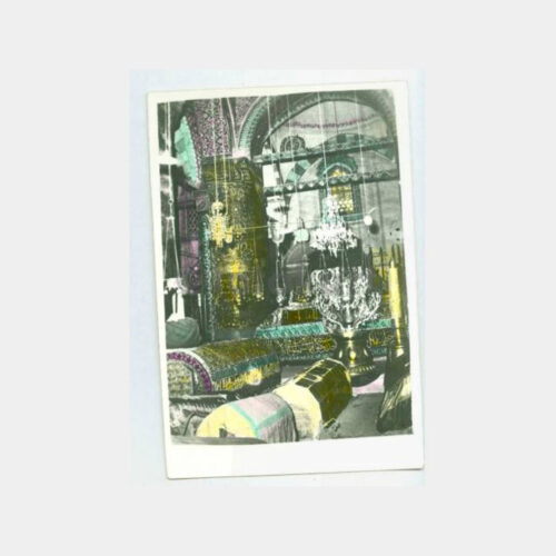 1960 Konya Mevlana Türbesi İçi Görünüş Kartpostal