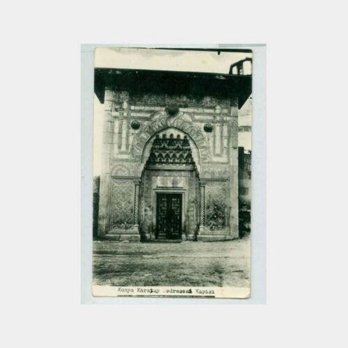 1955 Konya Karatay Medrese Damgalı Kartı-Fotoğraf