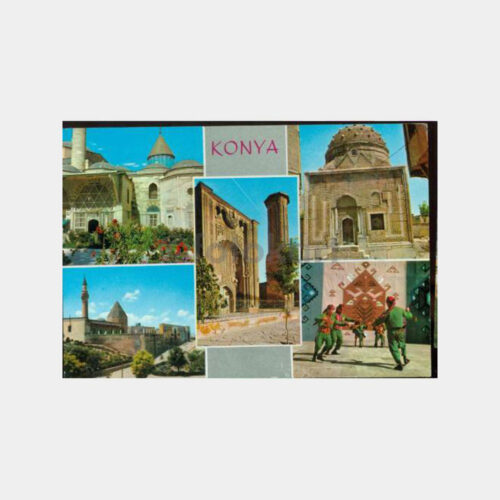 1975 Konya Muhtelif Görünüş Kartpostal