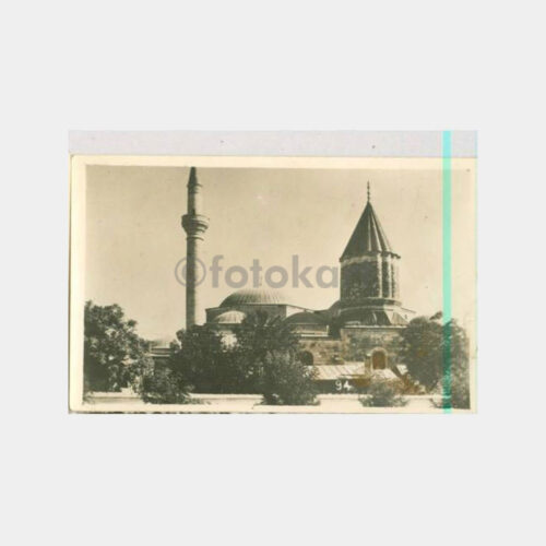 1957 Konya Mevlana Konulu Damgalı Fotoğraf