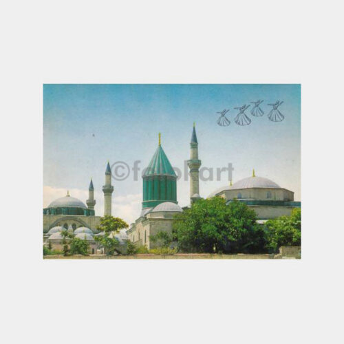 Konya Mevlana Türbesi Görünüş Kartpostal