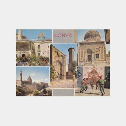 Konya Mevlana Konulu Muhtelif Görünüş Kartpostal