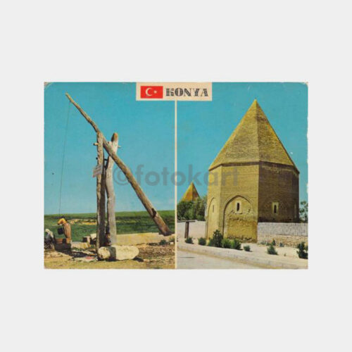 1975 Konya Kümbet Kuyubaşı Görünüş Kartpostal