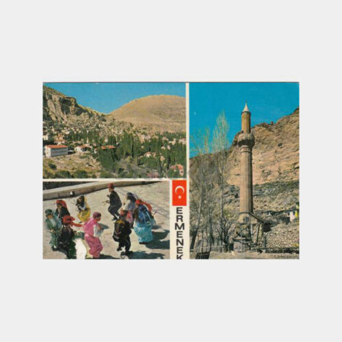 1975 Konya Ermenek Görünüş Kartpostal