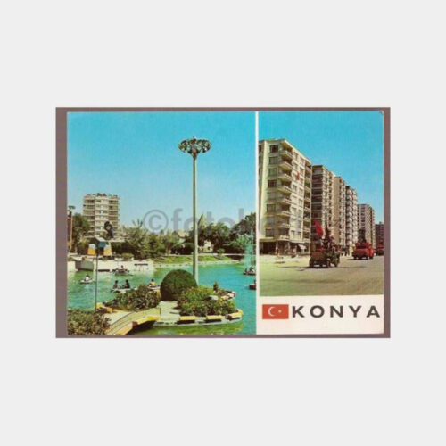 Konya Fuar ve Ana Cadde Görünüş Kartpostal