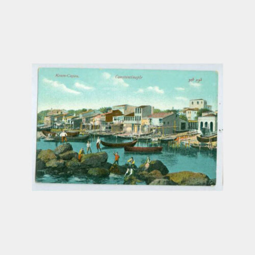 1910 Kumkapı Sahilden Görünüş Nadir Kartpostal
