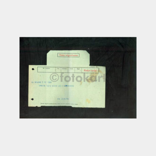 1932 Posta Damgalı Telgraf Kağıdı