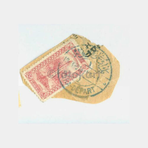1914 İstanbul Pera Depart -Gidiş- Posta Damga