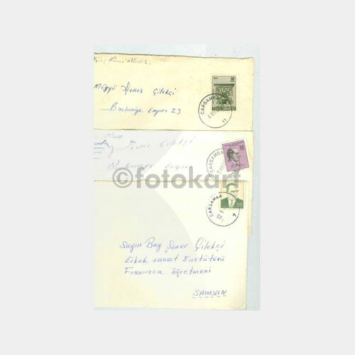 1968 Çarşamba Posta Damgalı 3 Adet Zarf