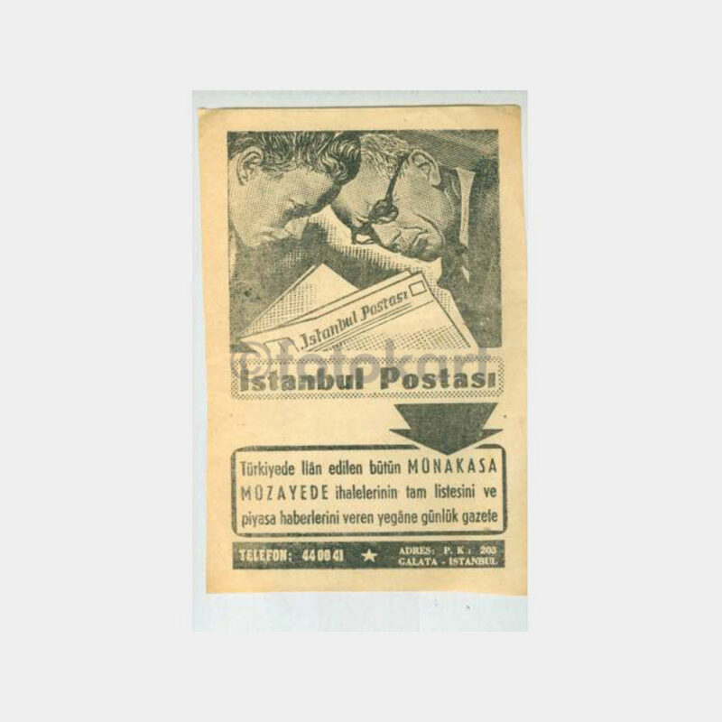 1960 İstanbul Postası - Gazete Broşürü
