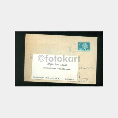 1980 Beylerbeyi Posta Damgalı Tebrik Kartı