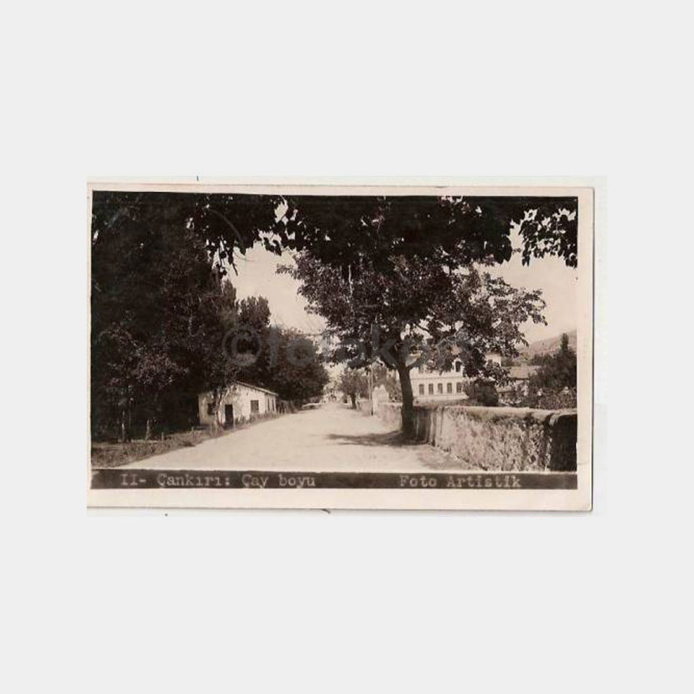 1934 Çankırı Çay Yolu Postadan Geçmiş Fotokart