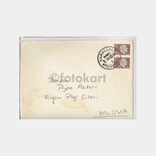 1983 Gemlik Küçükkumla Karacaali Posta Damgalı Zarf