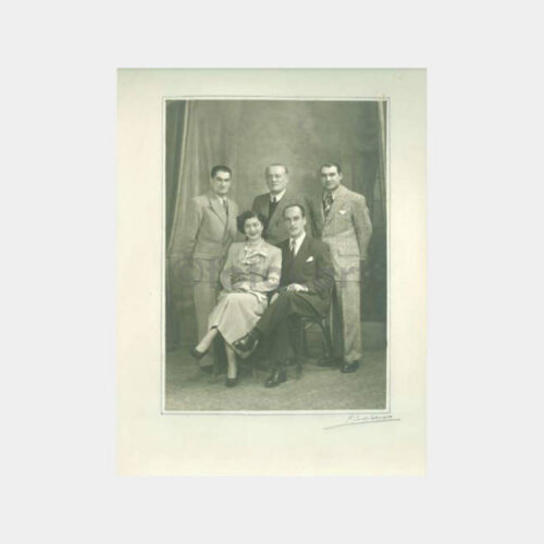 1930 Aile Görünüş Stüdyo Fotoğraf