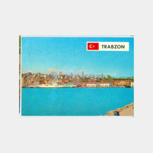1970 Trabzon Denizden Görünüş Kartpostal