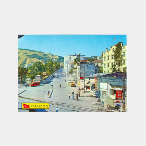 1970 Trabzon Şehir içi Görünüş Kartpostal