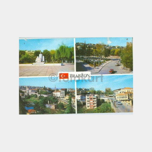1970 Trabzon 4 Görünüş Kartpostal