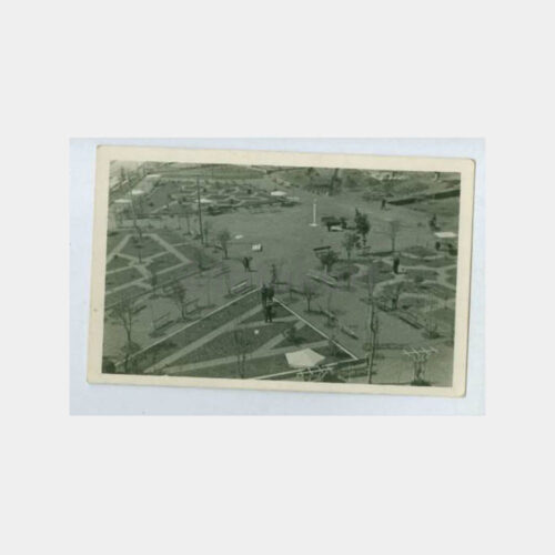 1939 Trabzon Park Görünüş Damgalı Kartpostal